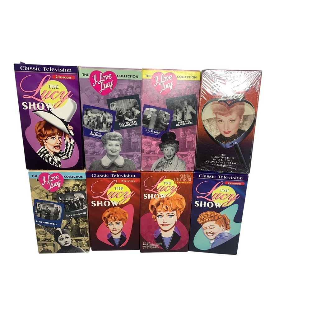vintage I Love Lucy The Lucy Show VHS Lot of 8 Finding Lucy 1 Sealed Classic TV